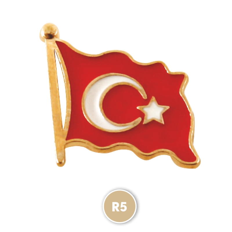 R5 Sarı Rozet - Rozetler Promosyon Ürünü