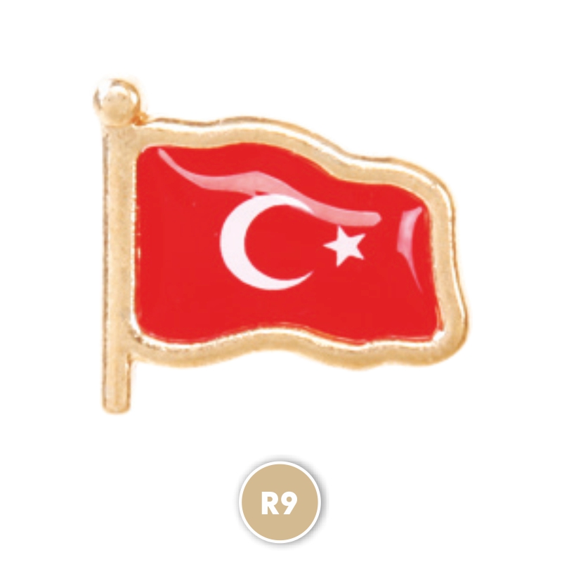 R9 Sarı Rozet - Rozetler Promosyon Ürünü