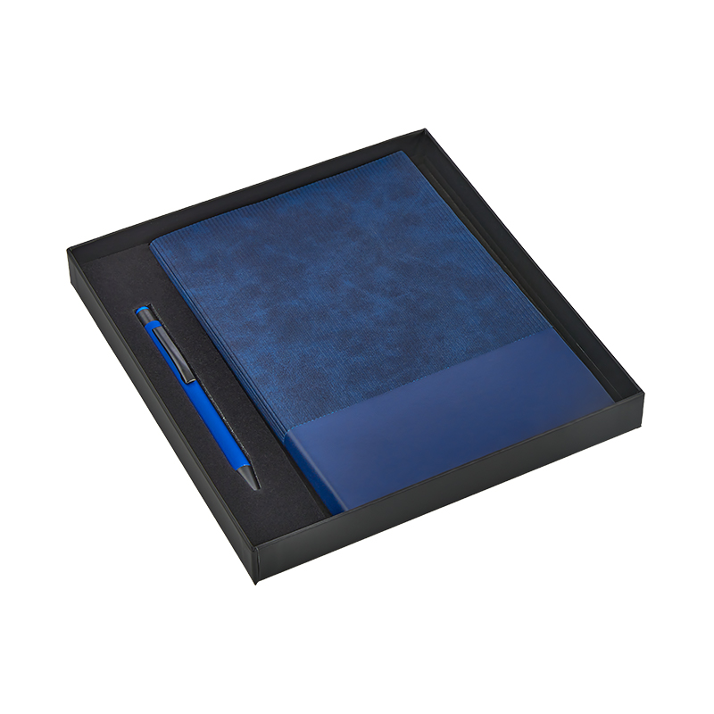 2423-K Mavi Defter & Kalem Set - Hediyelik Set - Kişisel Ürünler Promosyon Ürünü