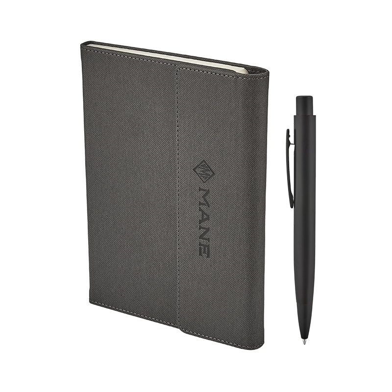 2424-K Siyah Defter & Kalem Set - Hediyelik Set - Kişisel Ürünler Promosyon Ürünü