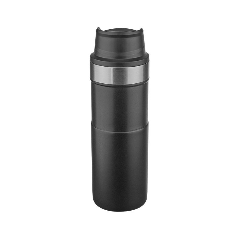 5347 Siyah Çelik Termos / 400 ml - Termos - Mug Promosyon Ürünü