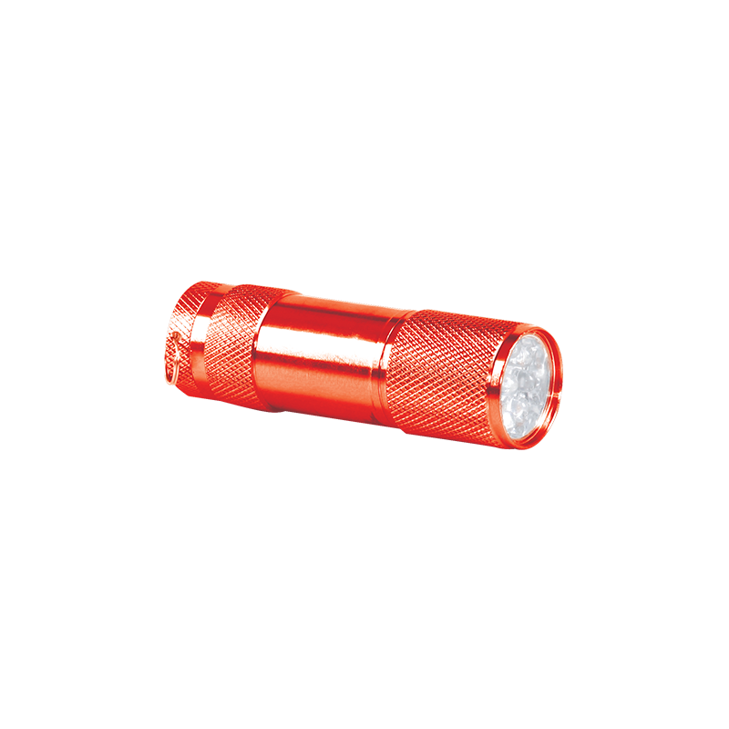 1202 Kırmızı 9 Led – El Feneri - Sadıç Promosyon