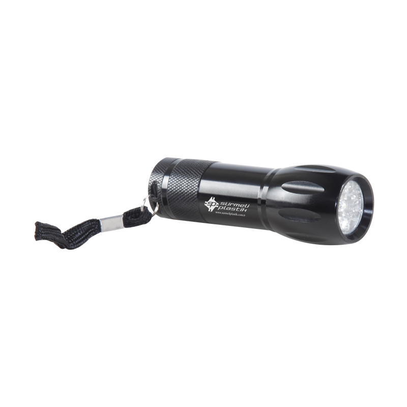1206 Siyah 9 Led – El Feneri - Sadıç Promosyon