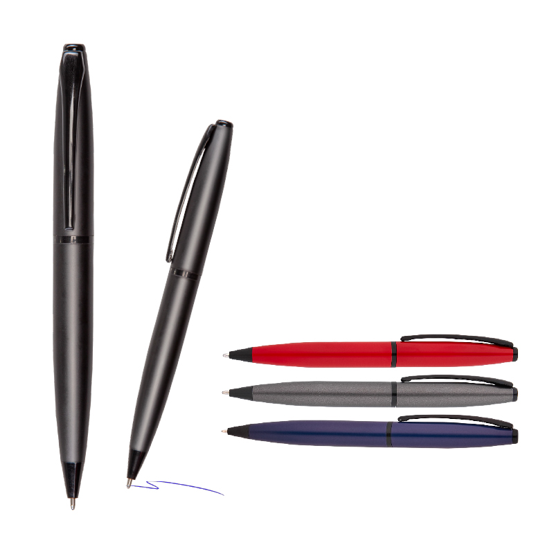 Ucuz Toptan Promosyon 1208-T Gri Metal Tükenmez Kalem Modeli - 2