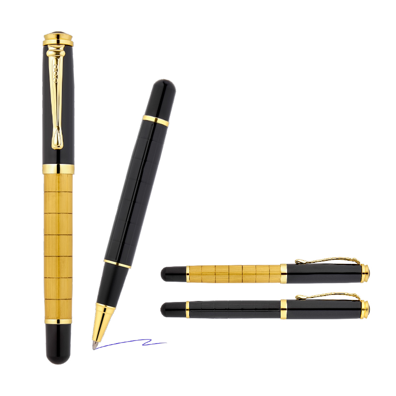 Ucuz Toptan Promosyon 1214-R Gold Metal Roller Kalem Modeli - 2