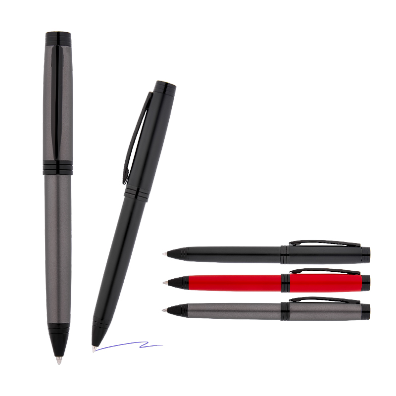 Ucuz Toptan Promosyon 1216-T Füme Metal Tükenmez Kalem Modeli - 2