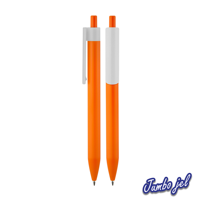 2027-BK Turuncu Plastik Süper Jel Refil Kalem - Sadıç Promosyon