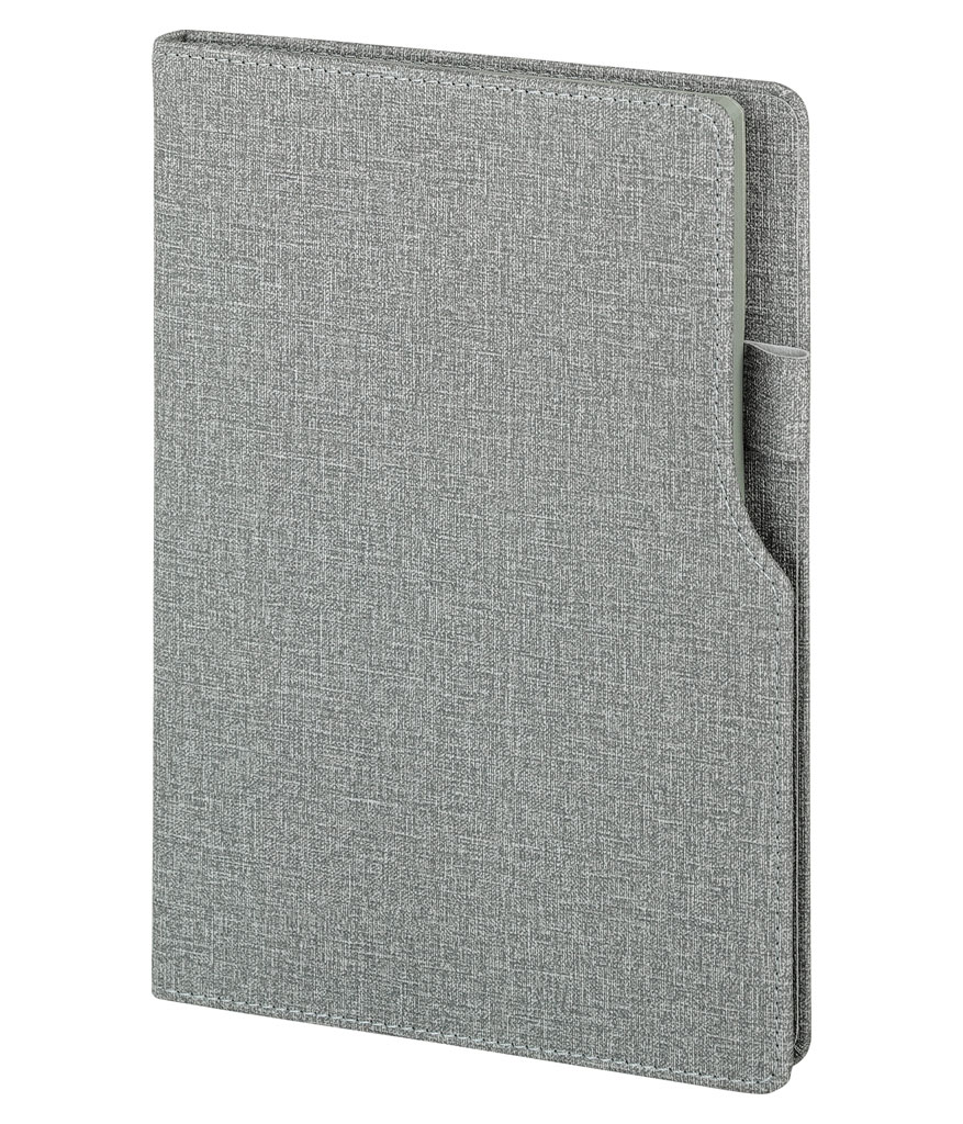 2320 Gri 15 x 21 Termo Deri̇ Defter (Ivory Kağıt) - Sadıç Promosyon