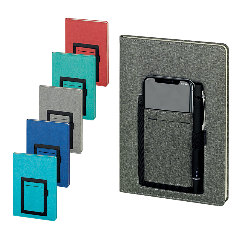 Ucuz Toptan Promosyon 2420 Gri 15 x 21 Termo Deri̇ Defter (Ivory Kağıt) Modeli - 2