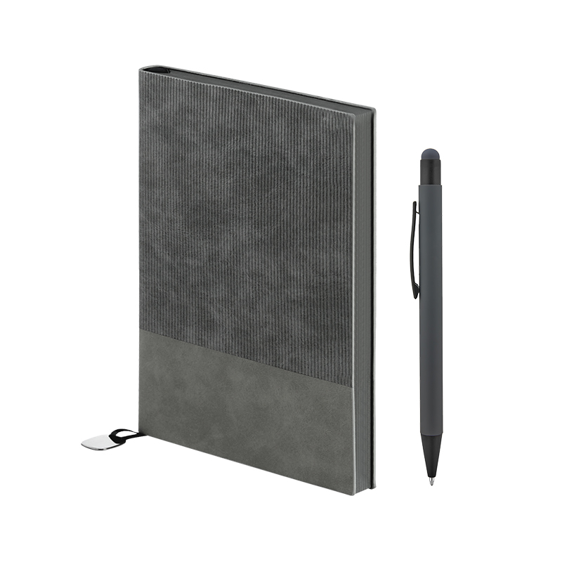 2423-K Füme Defter & Kalem Set - Sadıç Promosyon