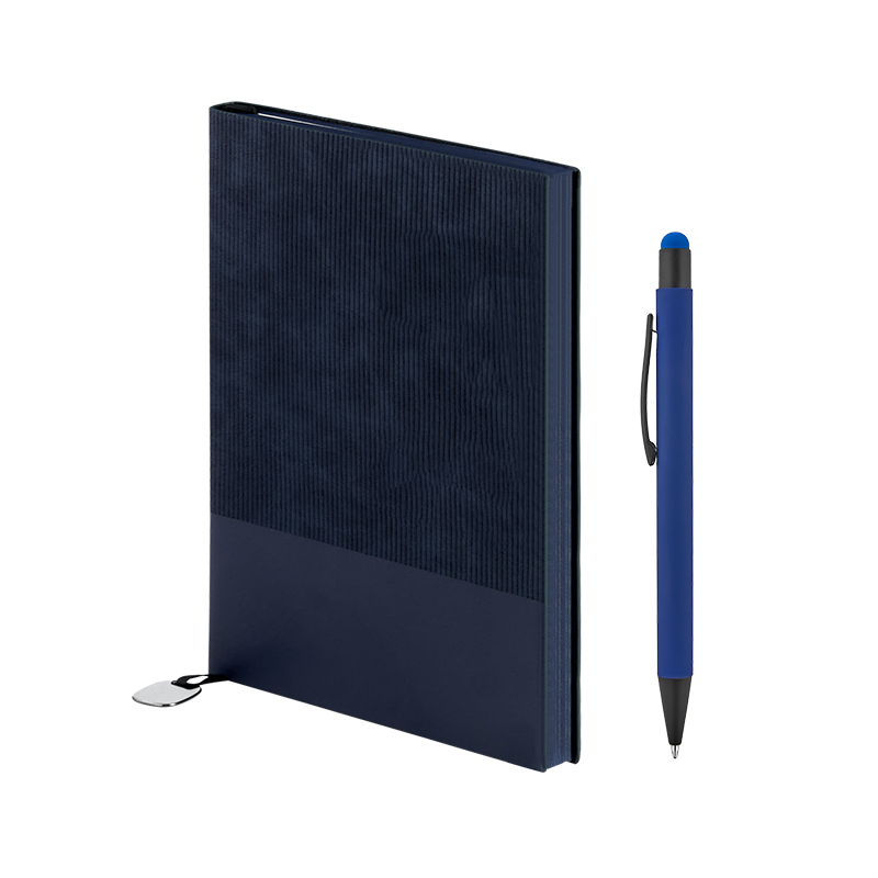 2423-K Mavi Defter & Kalem Set - Sadıç Promosyon