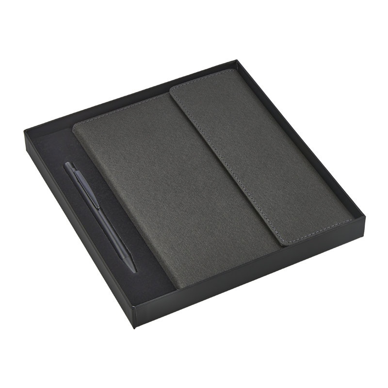 Toptan Promosyon 2424-K Siyah Defter & Kalem Set Modelleri