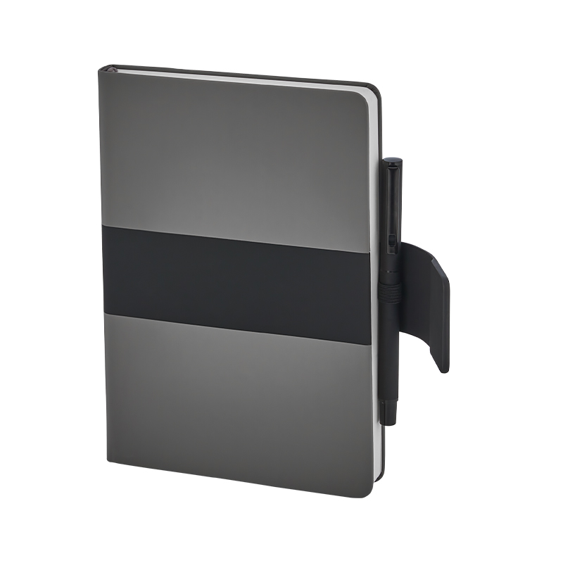 2426 Gri 15 x 21 Termo Deri̇ Defter - Sadıç Promosyon