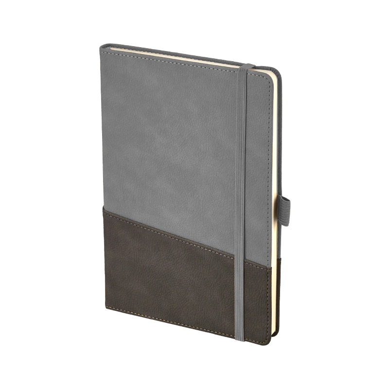 Toptan Promosyon 2427 Gri 15 x 21 Termo Deri̇ Defter Modelleri