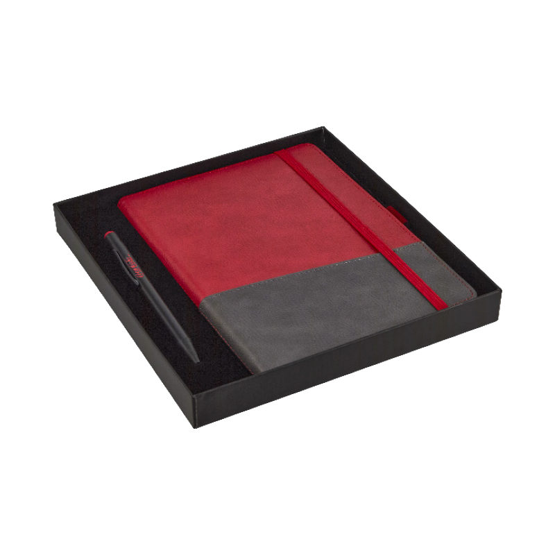 2427-K Kırmızı Defter & Kalem Set - Sadıç Promosyon
