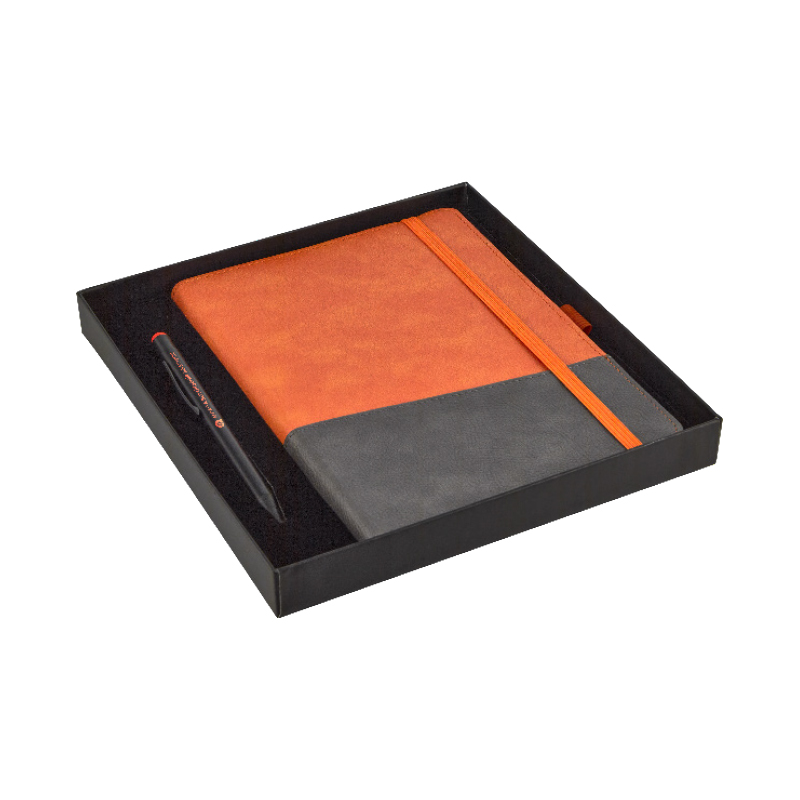 2427-K Turuncu Defter & Kalem Set - Sadıç Promosyon
