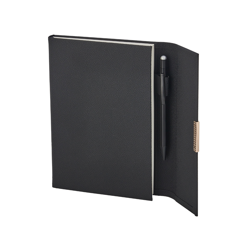 2429 Siyah 15 x 21 Termo Deri̇ Defter - Sadıç Promosyon