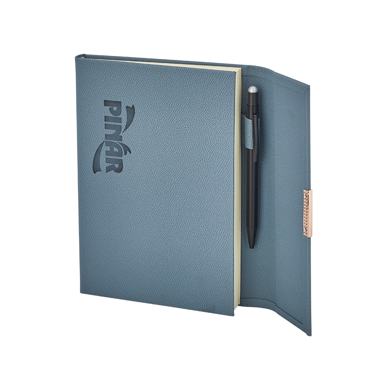 2429 Turkuaz 15 x 21 Termo Deri̇ Defter - Sadıç Promosyon