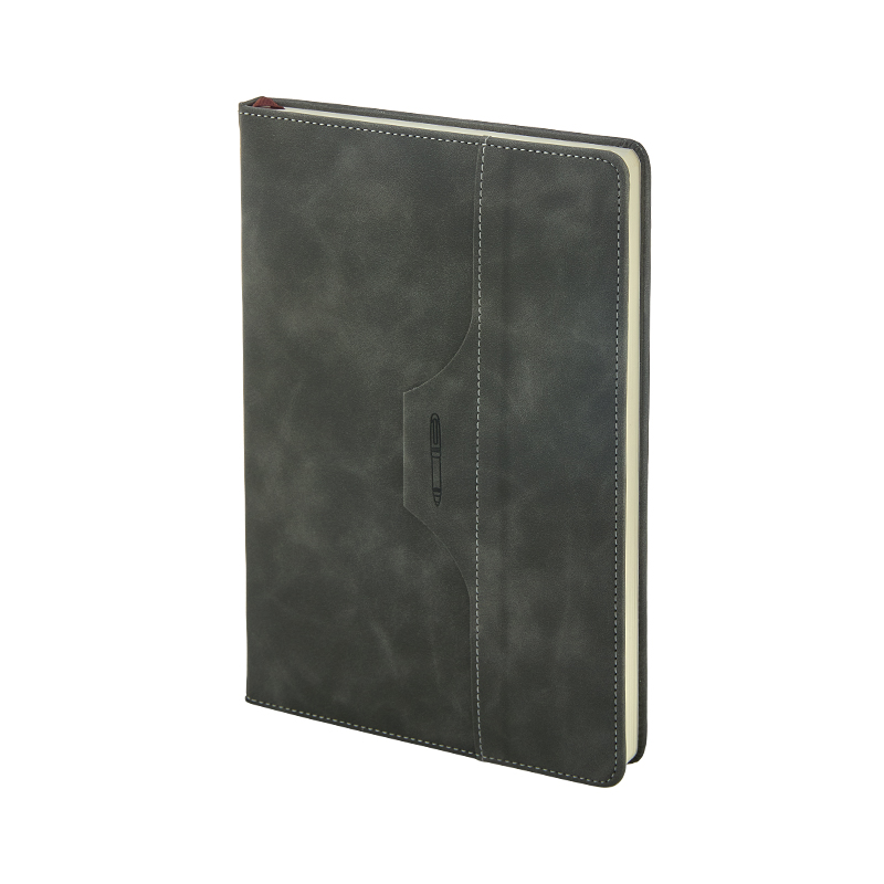 2430 Füme 15 x 21 Termo Deri̇ Defter - Sadıç Promosyon