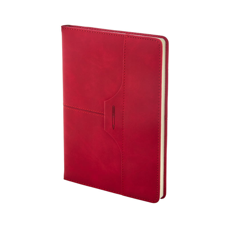 2430 Kırmızı 15 x 21 Termo Deri̇ Defter - Sadıç Promosyon