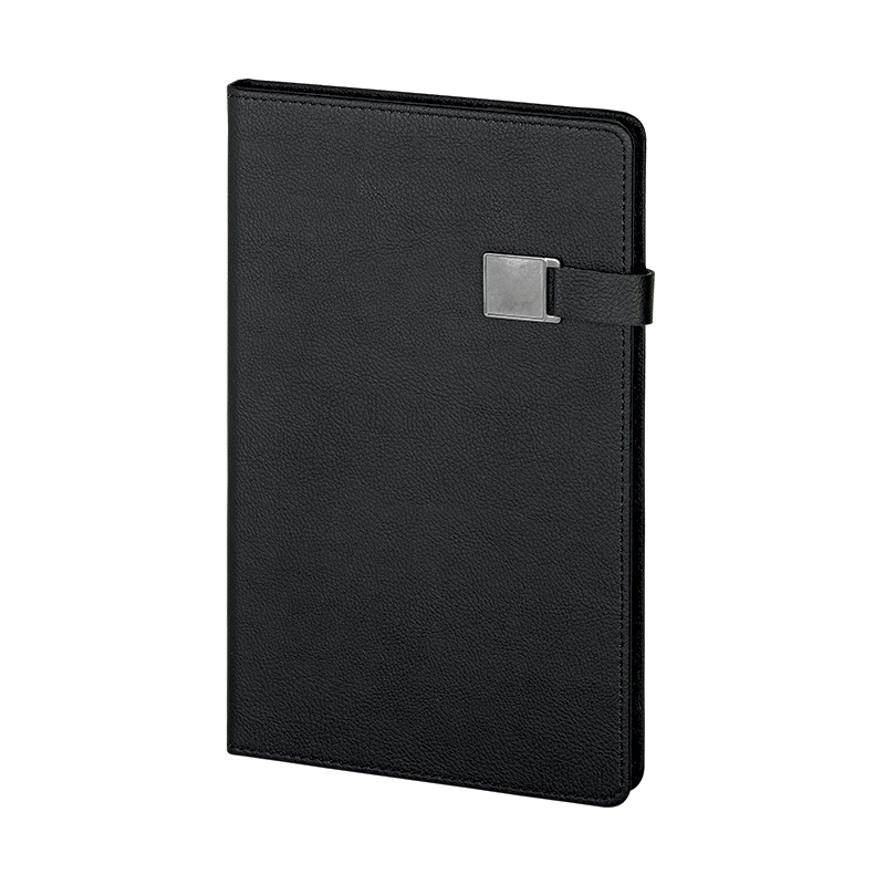 2660 Siyah 15 x 21 Termo Deri̇ Defter - Sadıç Promosyon