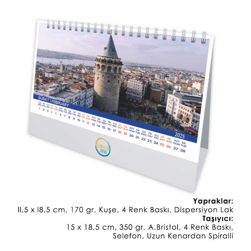 Toptan Promosyon 53-B Uni Üçgen Masa Takvimi Modelleri
