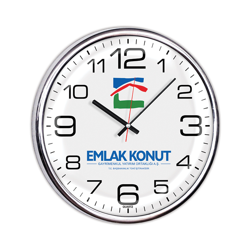 530-M Uni Metalize Duvar Saati - Sadıç Promosyon
