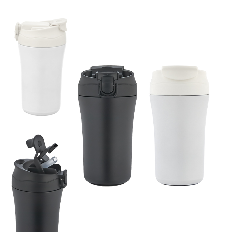 Ucuz Toptan Promosyon 5335 Siyah Çelik Termos / 400 ml Modeli - 2