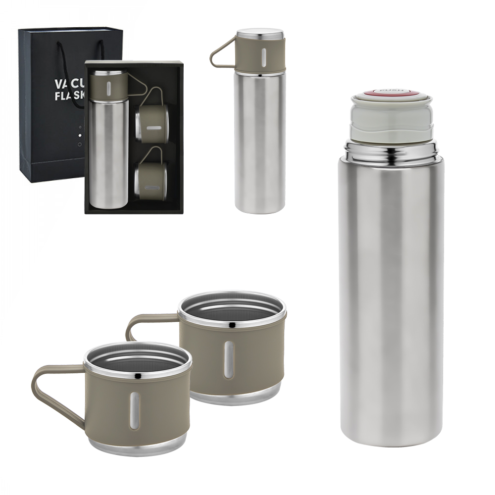 5337 Krom Çelik 3’lü Termos Set / 500 ml - Sadıç Promosyon