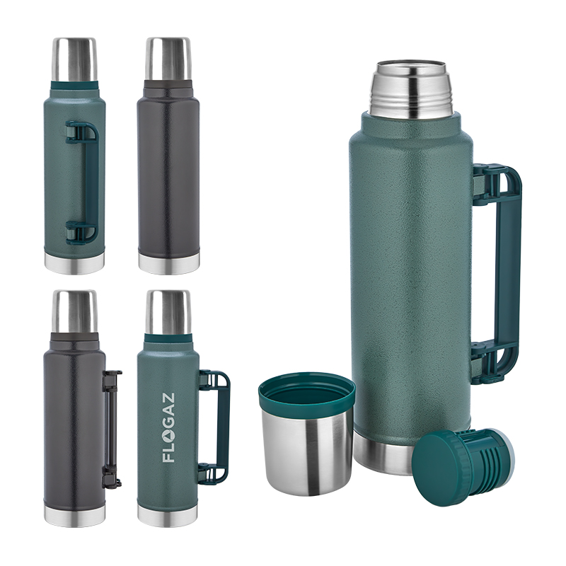 Ucuz Toptan Promosyon 5341 Yeşil Çelik Termos / 1450 ml Modeli - 2