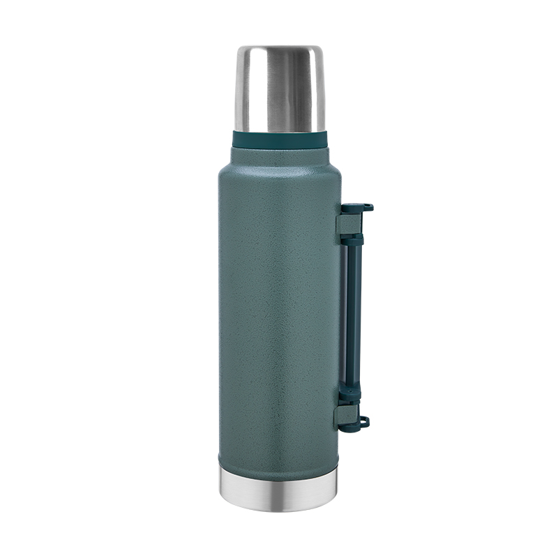Ucuz Toptan Promosyon 5341 Yeşil Çelik Termos / 1450 ml Modeli - 6