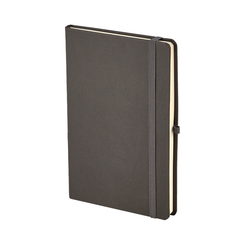 920-EKO Füme 13 x 21 Termo Deri̇ Defter (Holmen Ki̇tap Kağıdı - Sadıç Promosyon