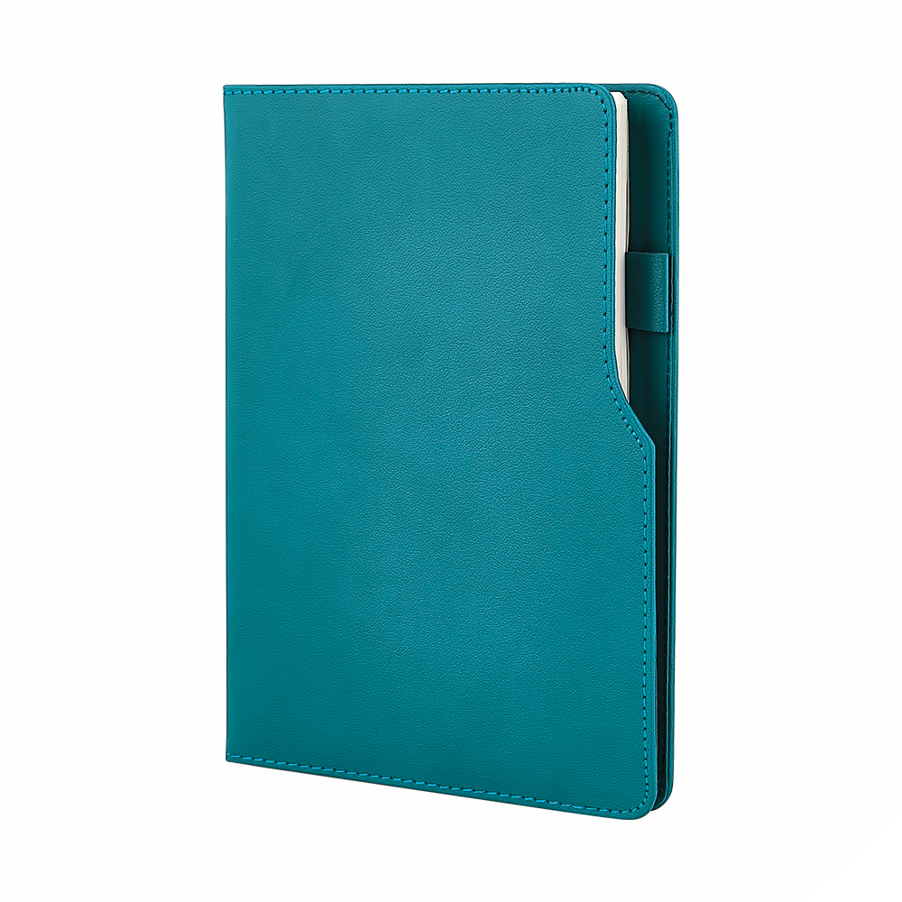 941-HOLMEN Turkuaz  15 x 21 Termo Deri̇ Defter (Holmen Ki̇tap Kağıdı) - Sadıç Promosyon