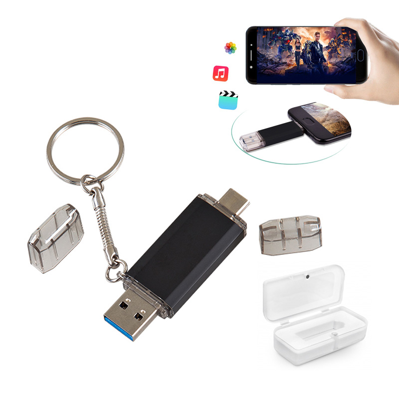 Ucuz Toptan Promosyon F-154-32 Siyah 32 GB OTG Usb Bellek Modeli - 2