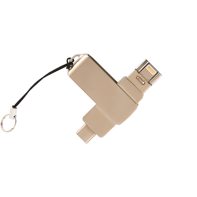 F-202-32 Silver 32 GB OTG Usb Bellek - Sadıç Promosyon