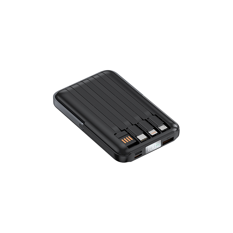 Ucuz Toptan Promosyon PB-4014 Siyah 10.000 mAh MagSafe Powerbank Modeli - 6