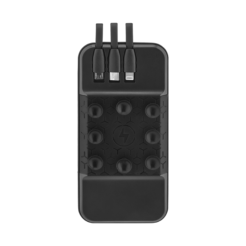 Ucuz Toptan Promosyon PB-4017 Siyah 10.000 mAh Powerbank Modeli - 3
