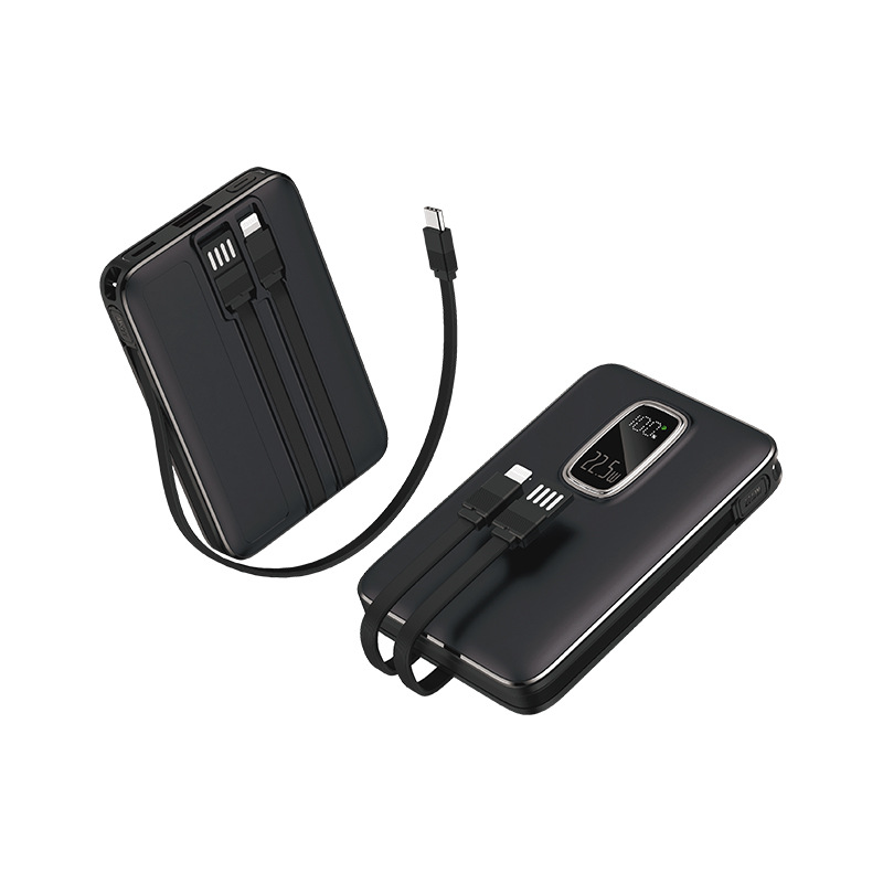 Ucuz Toptan Promosyon PB-4019 Siyah 10.000 mAh Powerbank Modeli - 3