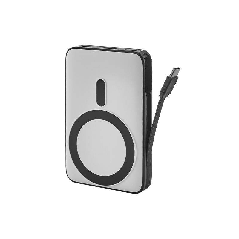 Ucuz Toptan Promosyon PB-4020 Beyaz 10.000 mAh MagSafe Powerbank Modeli - 3