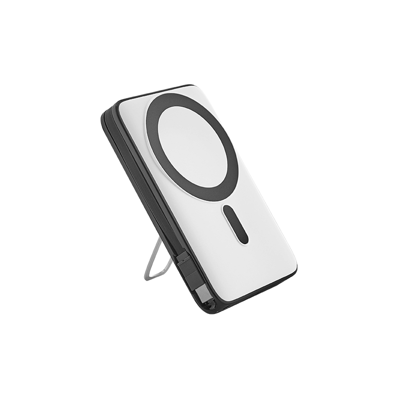 Ucuz Toptan Promosyon PB-4020 Beyaz 10.000 mAh MagSafe Powerbank Modeli - 4