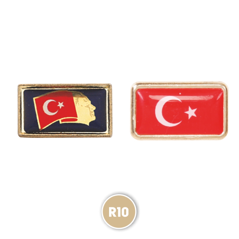 Ucuz Toptan Promosyon R10 Altın Rozet Modeli - 2