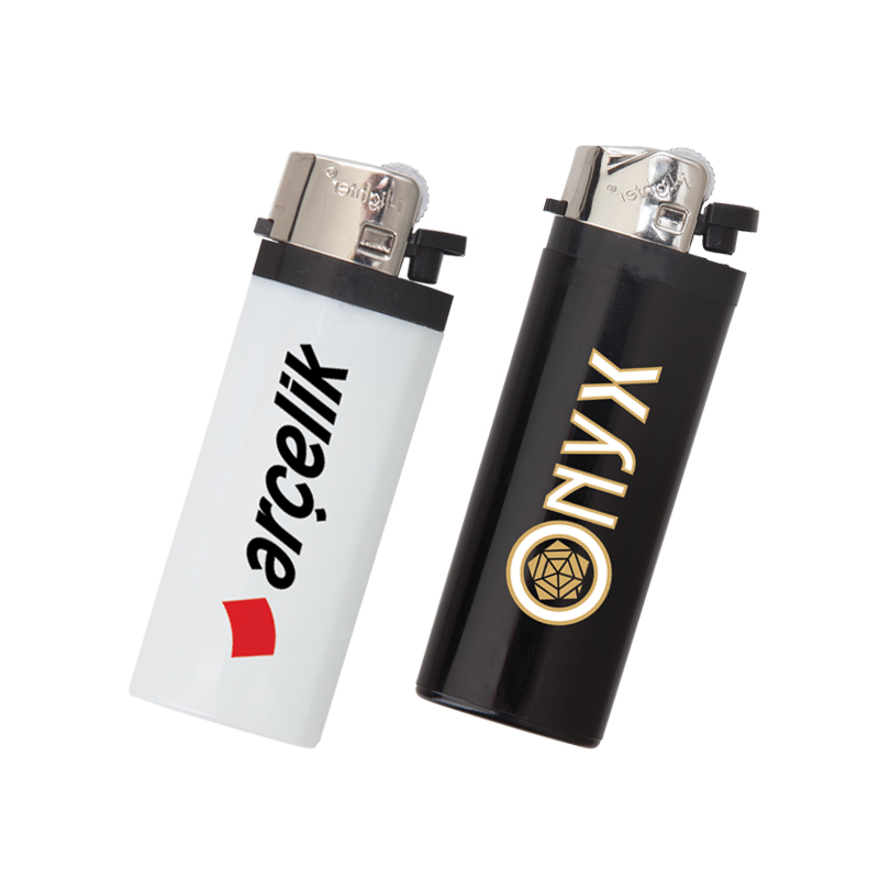 Ucuz Toptan Promosyon YMN-216 Beyaz I-Lighter Mi̇di̇ Taşlı Si̇boplu Çakmak Modeli - 2