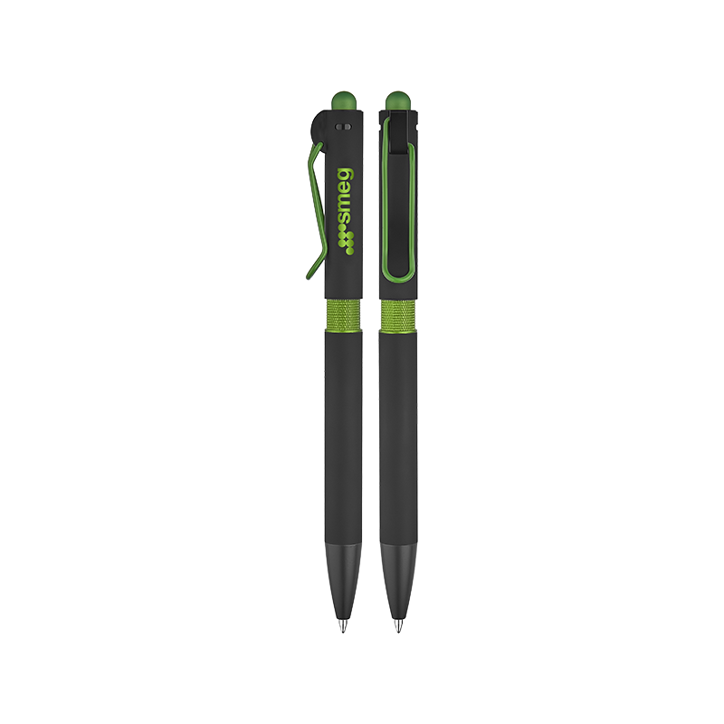 1360 Yeşil Metal Tükenmez Touchpen Kalem - Sadıç Promosyon