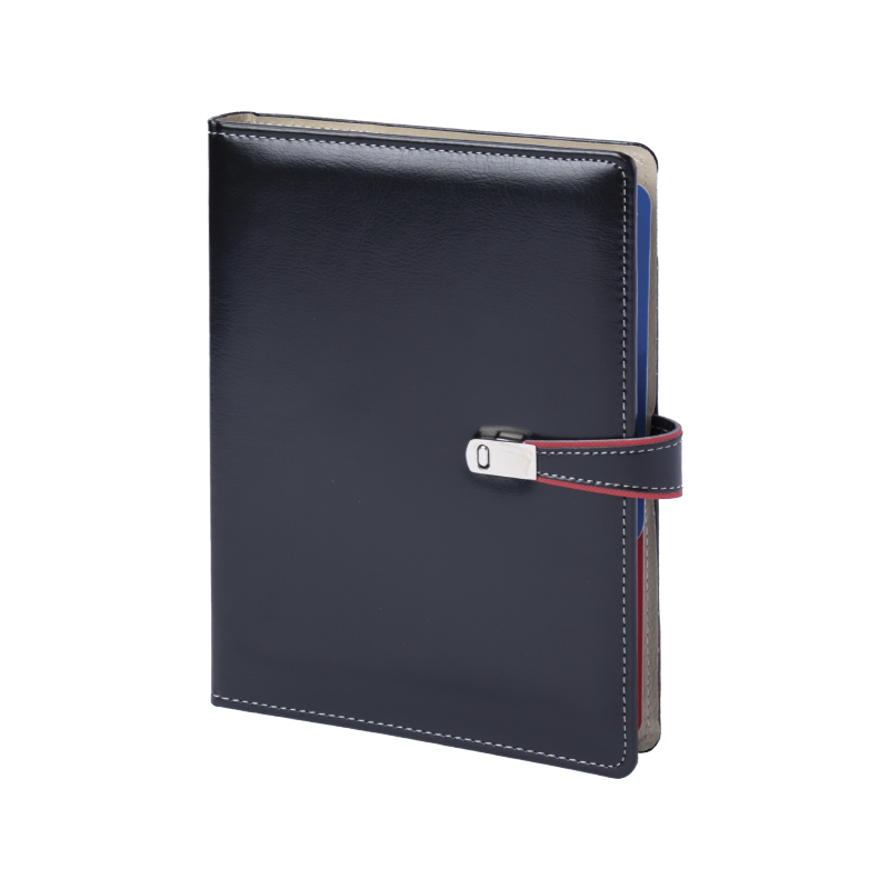 Toptan Promosyon 1426 Siyah Termo Deri Hesap Makineli Tarihli Organizer Modelleri
