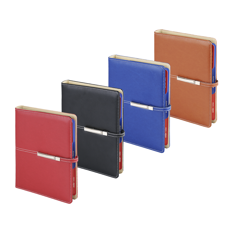Ucuz Toptan Promosyon 1429 Siyah Termo Deri Hesap Makineli Tarihli Organizer Modeli - 2