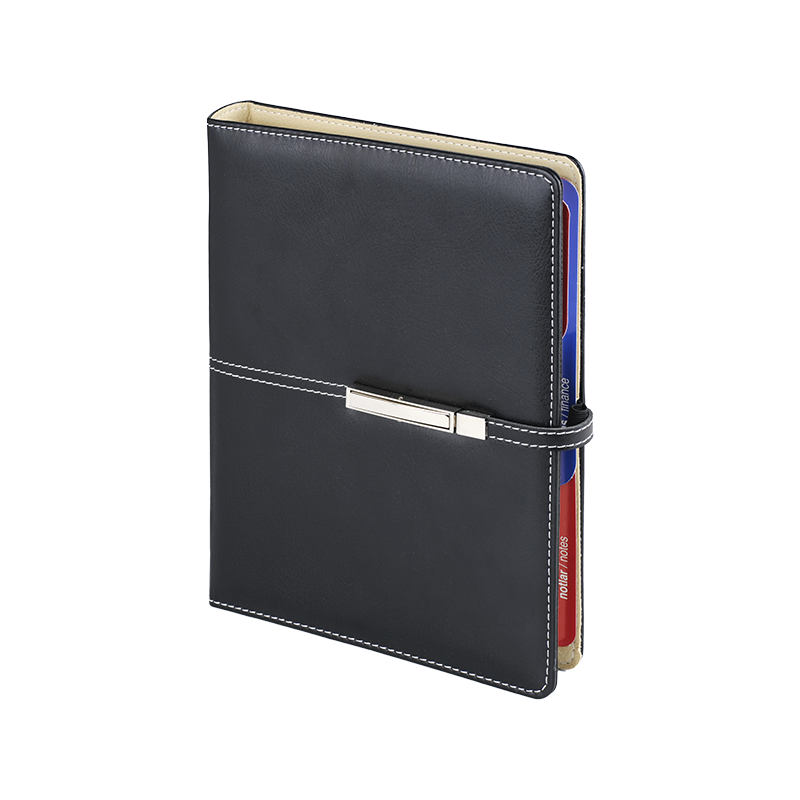 Toptan Promosyon 1429 Siyah Termo Deri Hesap Makineli Tarihli Organizer Modelleri