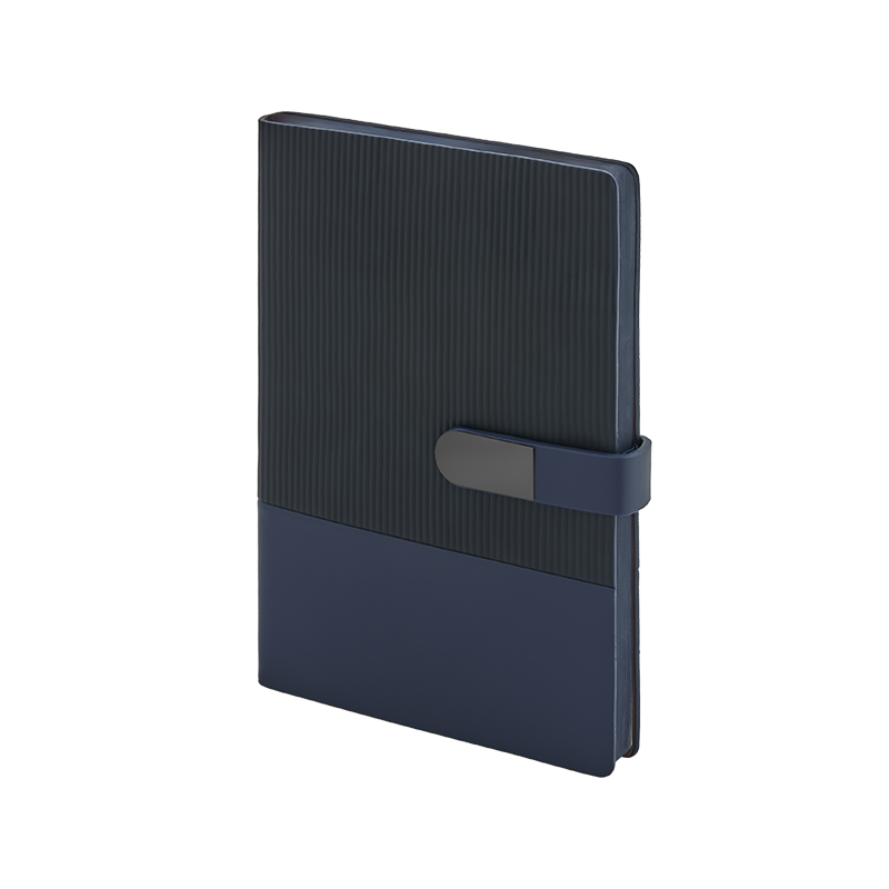 2443 Lacivert 15 x 21 Yumuşak Kapaklı Termo Deri Defter - Sadıç Promosyon