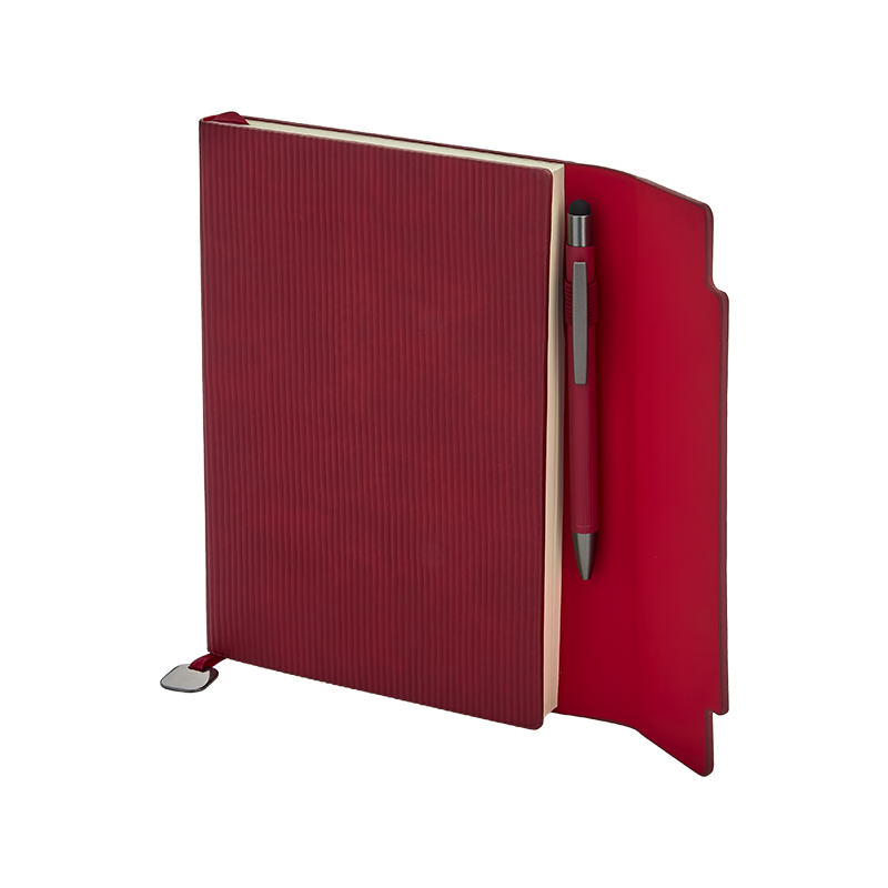 Ucuz Toptan Promosyon 2444 Kırmızı 15 x 21 Termo Deri Defter Modeli - 2