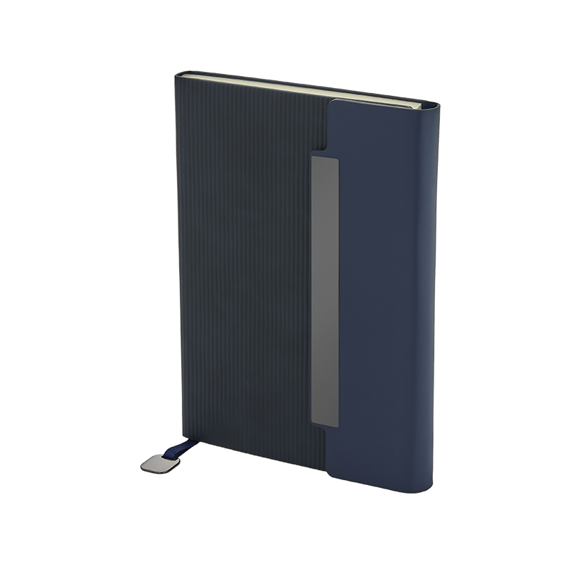 2444 Lacivert 15 x 21 Termo Deri Defter - Sadıç Promosyon