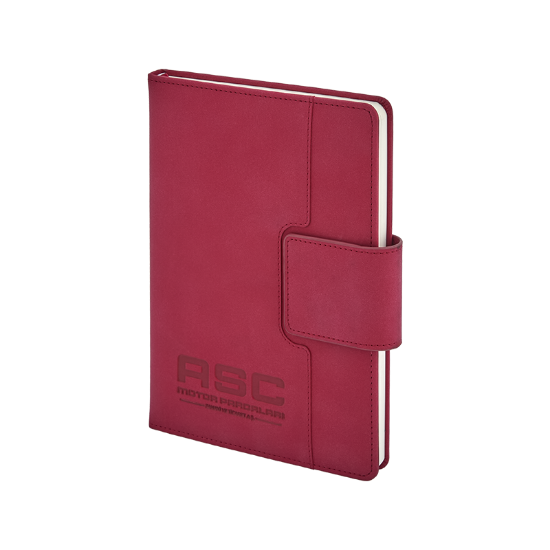 2447 Kırmızı 15 x 21 Termo Deri Defter - Sadıç Promosyon